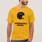 Footballs helm radioactieve toestand t-shirt (Voorkant)