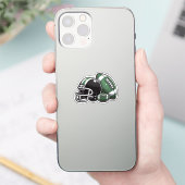 Footballs kogelhelm Cartoon Afbeelding Sticker (Telefoon)