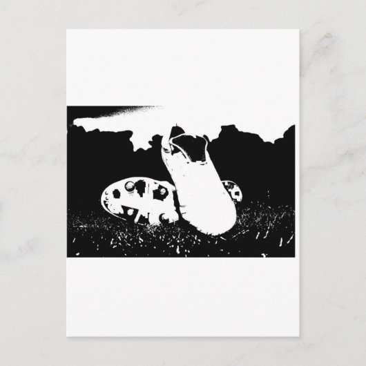 footballs laarzen briefkaart (Voorkant)