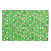 Footballs, Oranje gestripte Shirten en ventilatore Kussensloop (Achterkant)