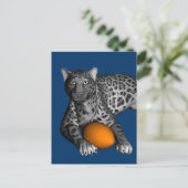 Footballs panter briefkaart (Staand voorkant)