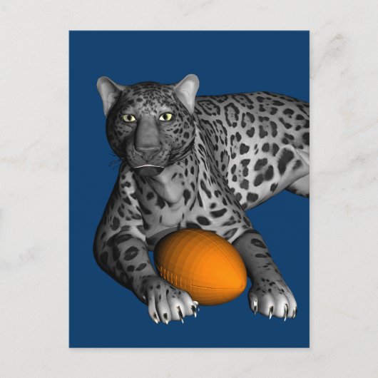 Footballs panter briefkaart (Voorkant)