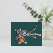 Footballs panter briefkaart (Staand voorkant)