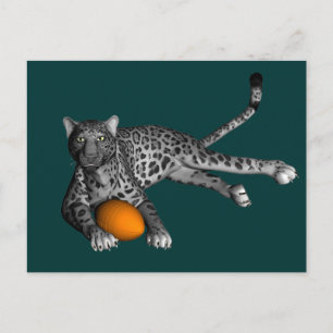Footballs panter briefkaart