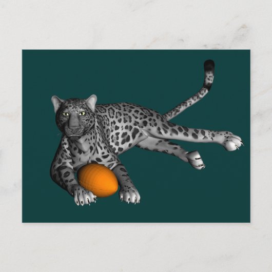Footballs panter briefkaart (Voorkant)