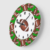 Footballs patroon grote klok (Hoek)