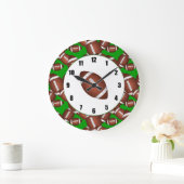 Footballs patroon grote klok (Huis)