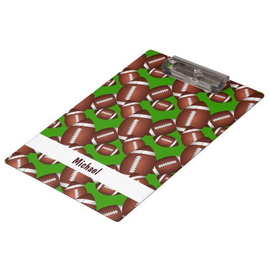 Footballs patroon klembord (Gekanteld)