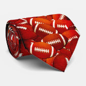 Footballs patroon stropdas (Opgerold)