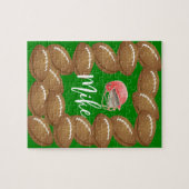 Footballs puzzel legpuzzel (Horizontaal)