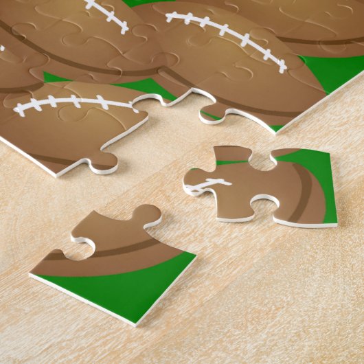 Footballs puzzel legpuzzel (Zijkant)