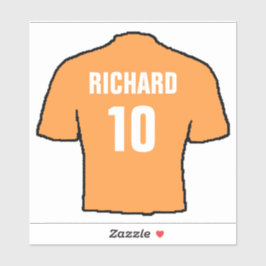 Footballs shirten ontwerpen in oud goud. sticker