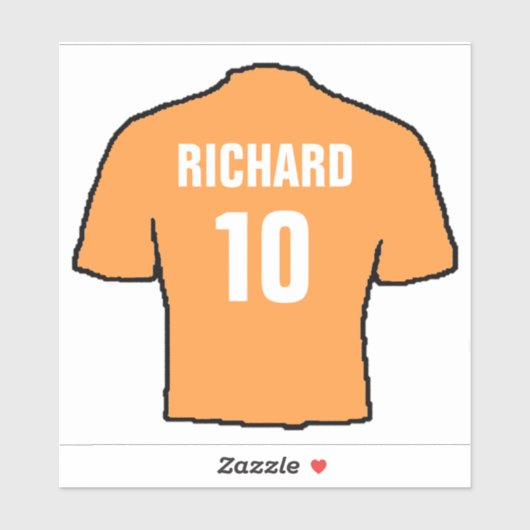 Footballs shirten ontwerpen in oud goud. sticker (Vel)