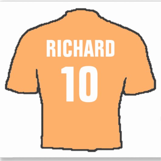 Footballs shirten ontwerpen in oud goud. sticker (Voorkant)