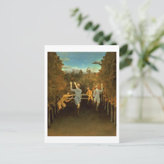 Footballs spelers, 1908 (olie op canvas) briefkaart (Staand voorkant)