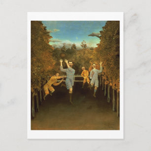 Footballs spelers, 1908 (olie op canvas) briefkaart