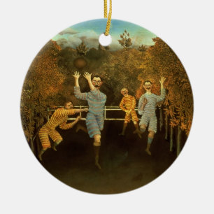 Footballs spelers, 1908 (olie op canvas) keramisch ornament