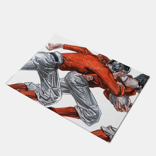 Footballs spelers deurmat (Schuin)