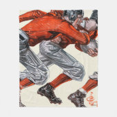 Footballs spelers fleece deken (Voorkant)