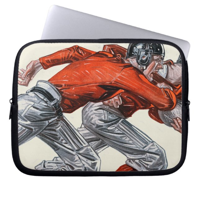 Footballs spelers laptop sleeve (Voorkant)