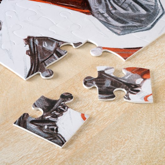 Footballs spelers legpuzzel (Zijkant)