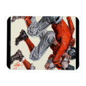 Footballs spelers magneet (Horizontaal)