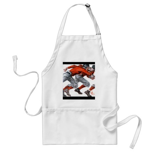 Footballs spelers standaard schort (Voorkant)