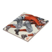 Footballs spelers tegeltje (Zijkant)