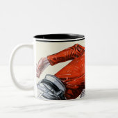 Footballs spelers tweekleurige koffiemok (Links)