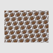 Footballs Sports Brown White Team Giften Tissuepapier (Voorkant)