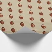 Footballs Sportverjaardag Cadeaupapier (Hoek)