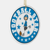 Footballs ster keramisch ornament (Rechts)