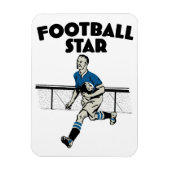 Footballs ster magneet (Verticaal)