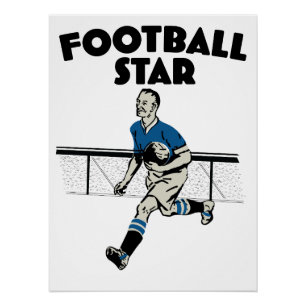 Footballs ster perfect poster