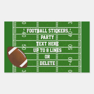 Footballs Stickers met maximaal 8 lijnen JOUW TEKS