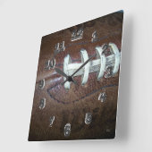 Footballs titels vierkante klok (Hoek)