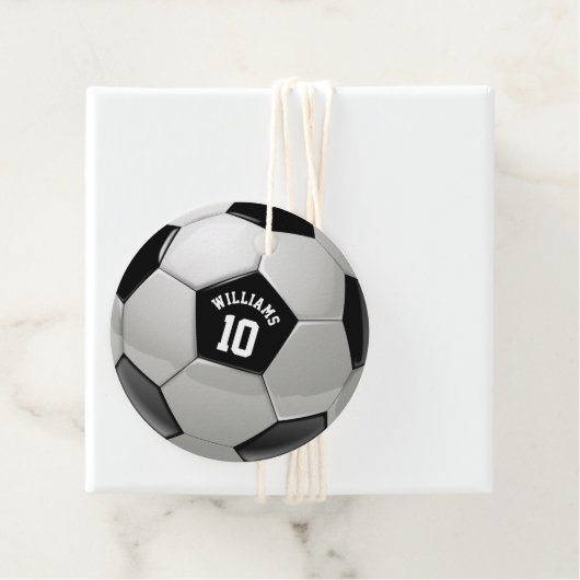 Footballs van Monogram Voetbal Association Bedankjes Labels (In situ)