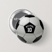 Footballs van Monogram Voetbal Association Ronde Button 5,7 Cm (Voorkant /achterkant)