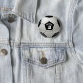 Footballs van Monogram Voetbal Association Ronde Button 5,7 Cm (In situ)