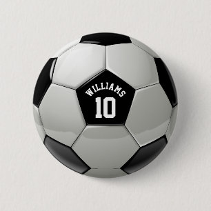 Footballs van Monogram Voetbal Association Ronde Button 5,7 Cm