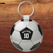 Footballs van Monogram Voetbal Association Sleutelhanger (Voorkant)