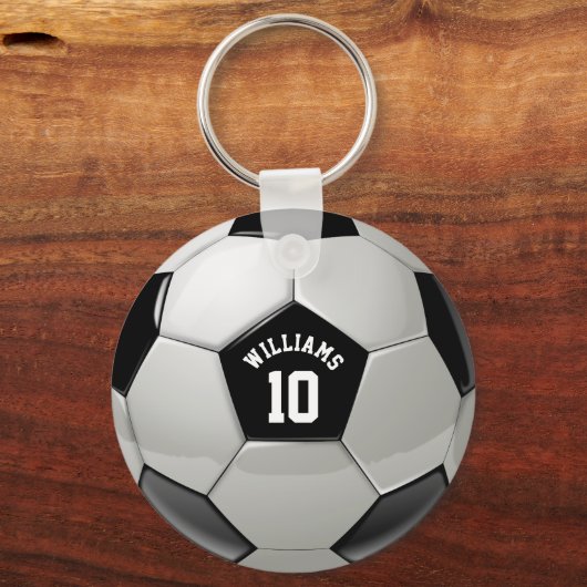 Footballs van Monogram Voetbal Association Sleutelhanger (Voorkant)