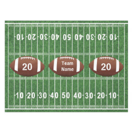 Footballs veld en bollen ontwerp-tablet tafelkleed