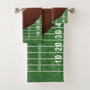 Footballs veld en keukenset voor balken bad handdoek