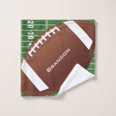 Footballs veld en keukenset voor balken bad handdoek (Wasdoekje)