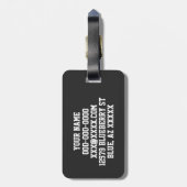 Footballs ventilatoren bagagelabel (Achterkant verticaal)