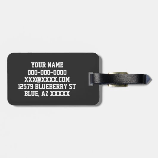 Footballs ventilatoren bagagelabel (Achterkant horizontaal)