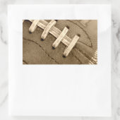 Footballs veters rechthoek Sticker (Tas)