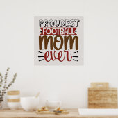 Footballs voor wollen vloeren poster (Keuken)