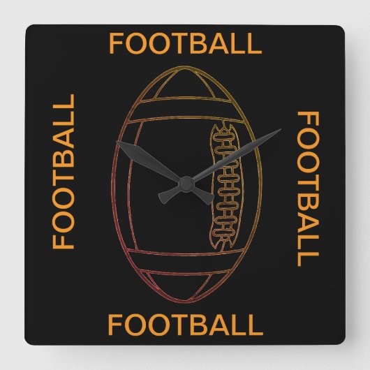 Footballs wandklok (Voorkant)